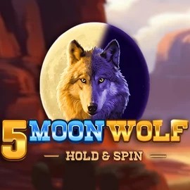5 Moon Wolf slot logo by Apparat Gaming at Ricky Casino5 Moon Wolf