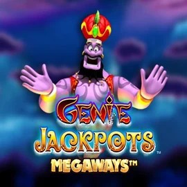 Logo of Genie Jackpots Megaways from Blueprint Gaming at Ricky Casino