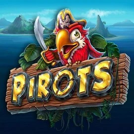 Pirots slot logo by ELK Studios at Ricky CasinoPirots